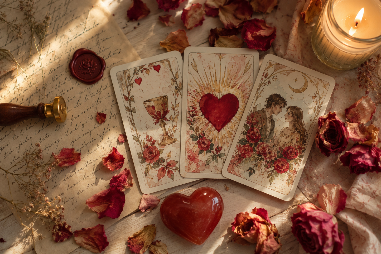 Wat hij/zij écht denkt — een reading vanuit zijn/haar hart 💌